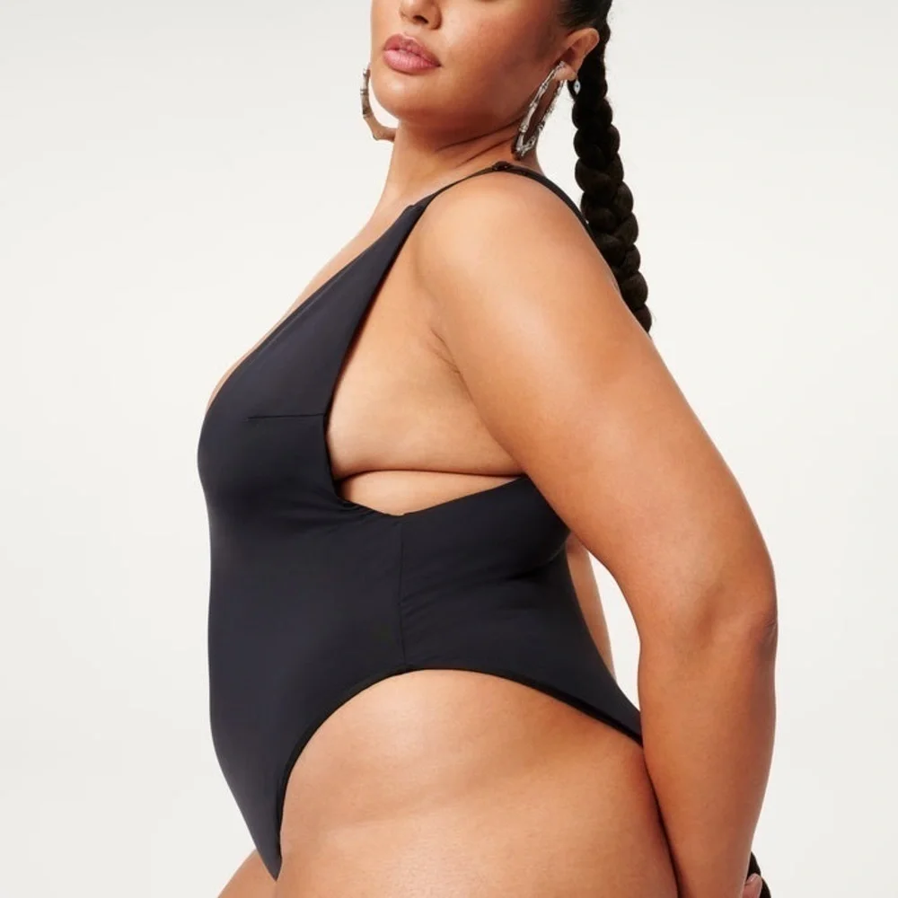 GOOD American Lounge One Piece Black Swimsuit Size 3XL - Picture 2 of 10